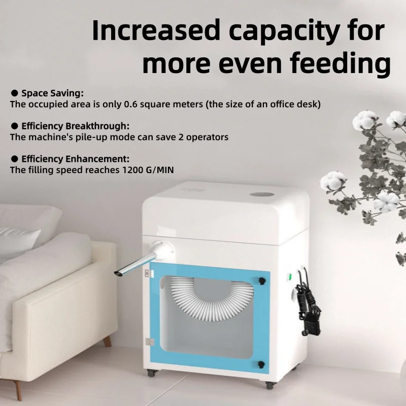 Small Portable Semi-Automatic Down Filling Machine Dual Hose Down Stuffing Equipment for Quilt Jacket Pillow（customized）