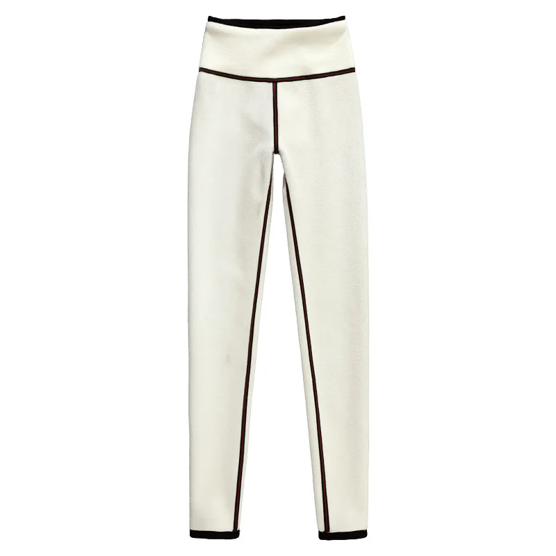 Automne hiver décontracté femmes sous-vêtements thermique épaissir taille haute polaire serré chaud pantalon cachemire pantalon pour femmes Leggings