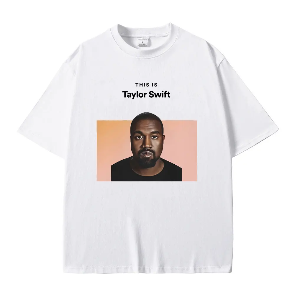 This Is Kanye West Graphic Print Tshirt Men Women Hip Hop Funny T-shirts Male Cotton T Shirts Rapper Kanye Oversized Streetwear