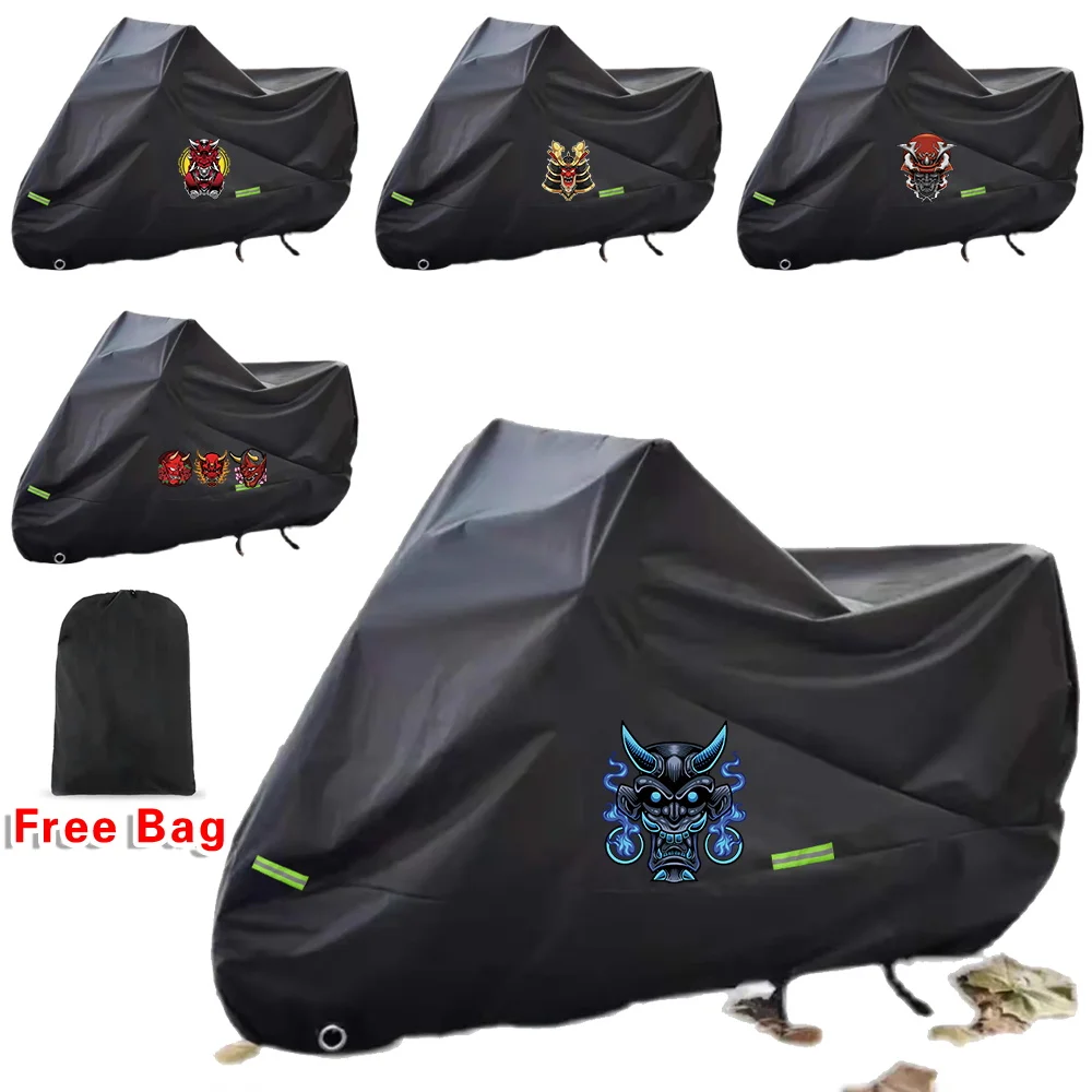 

Moto Scooter Protective Covers Wear-resistant Fabric Rainproof Sunscreen M-3XL Outdoor UV Protector Cover Monster Printing