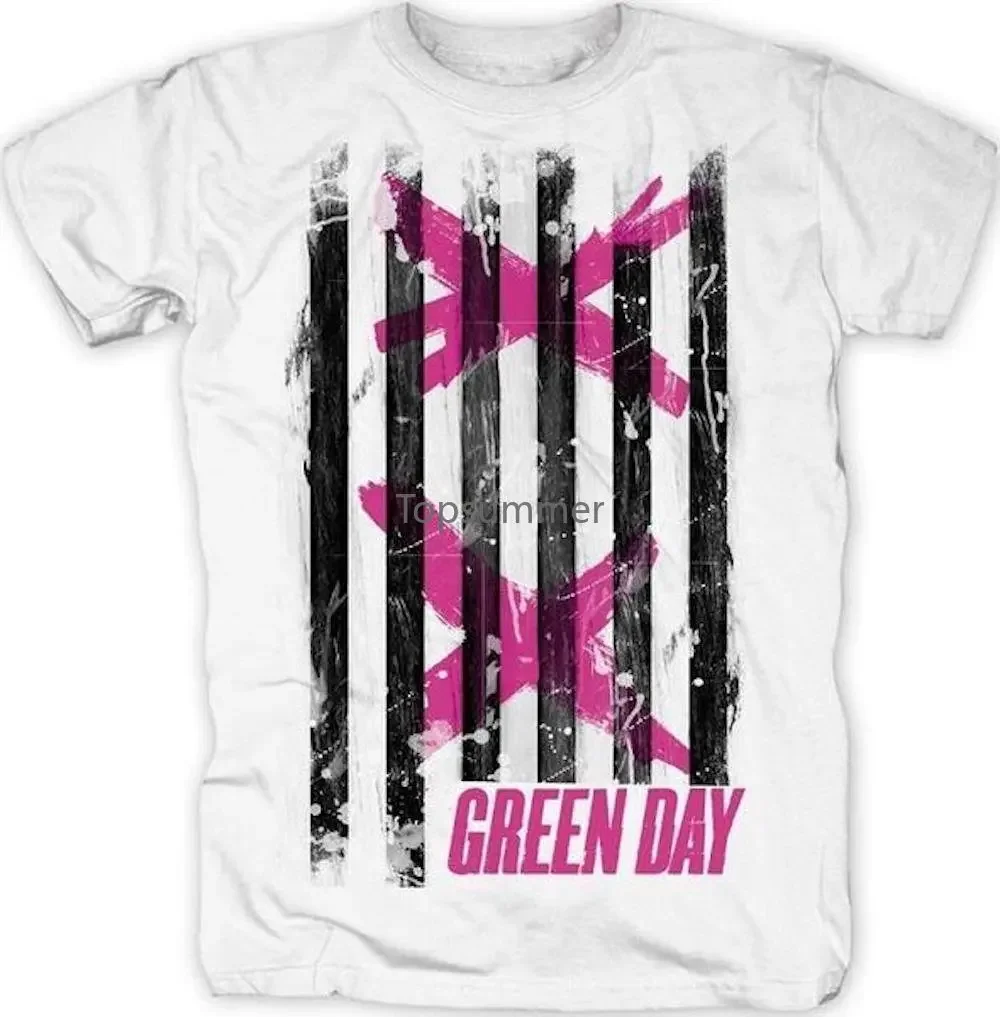 

Green Day Double X Stripes Mens T Shirt