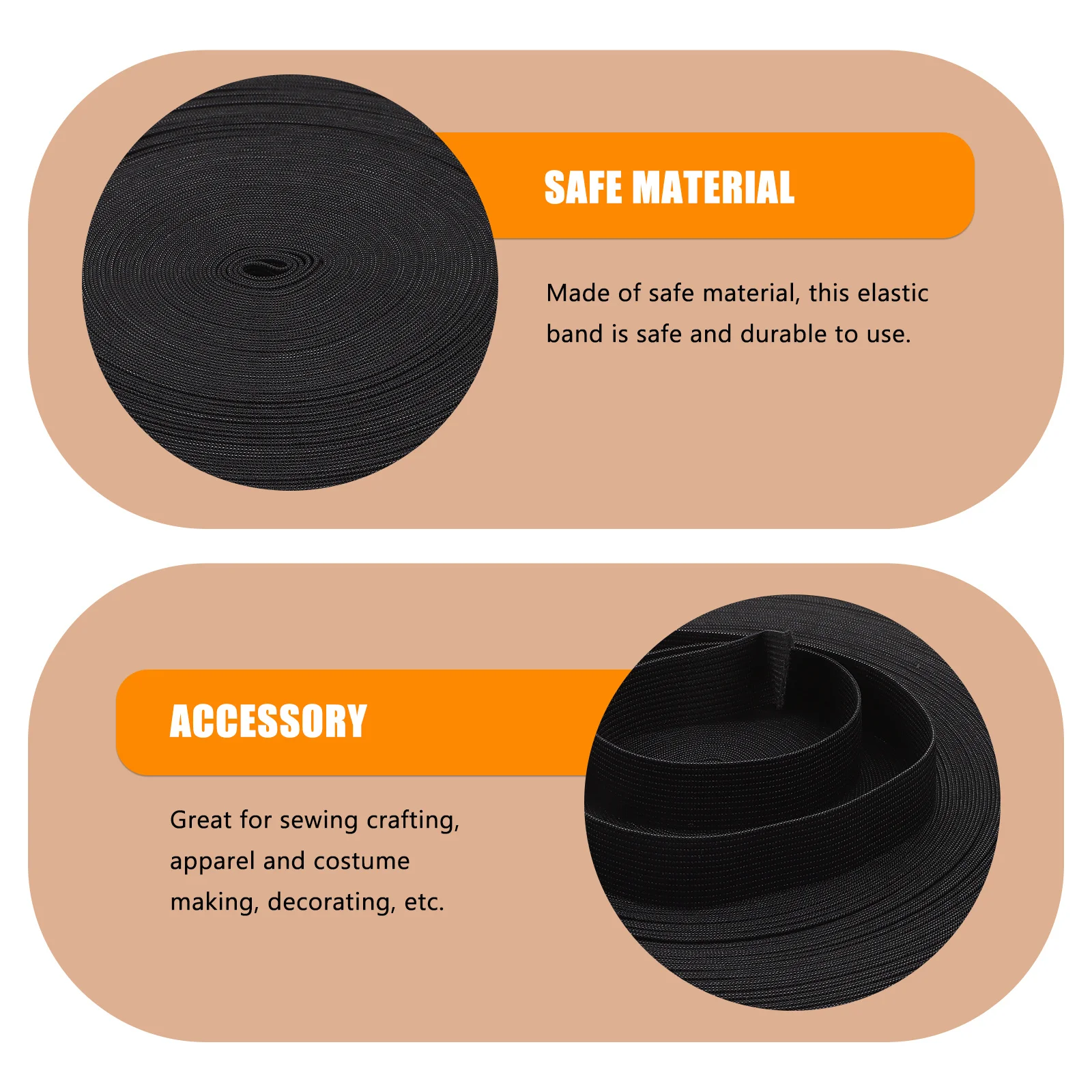 

Knitted Elastic Band Roll for DIY Clothing Cuffs Sewing Elastic Ribbon Household Projects DIY Sewing Band Costume Ribbon