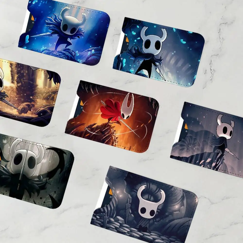 Hollow K-Knight Game New Leather Card Small Retro Cowhide Coin Purse Men/Women Luxury Card Holder