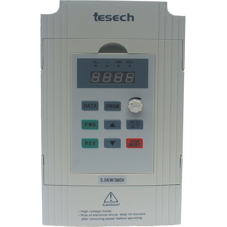 tesech 230v single-phase 0.75kw 1hp panel display variable frequency drive inverter vector control