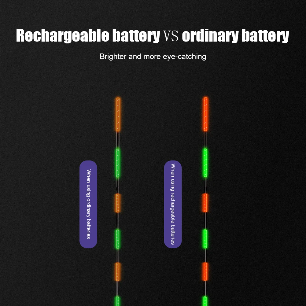 Flotteurs de pêche de nuit universels, électriques, batterie Rechargeable CR425, accessoires de pêche haute sensibilité