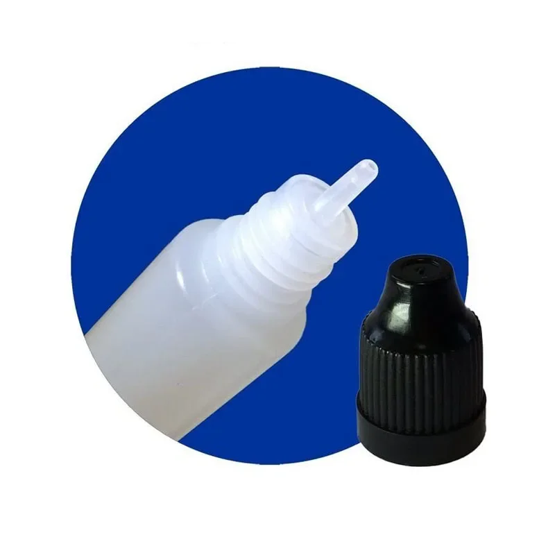 5pcs 30ml 60ml Empty Plastic Small Mouth Bottles Slender Dropper Bottles Can Squeeze Liquid Storage Refillable Water Containers