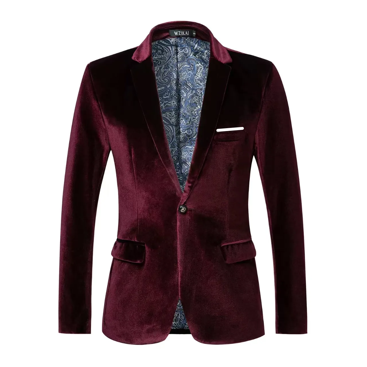 Man Trouwpak Fluwelen Blazers Jas 2025, Vintage Elegante Feestdiner Zakelijke Blazers Masculinos Slanke Mannen Jurk Formele Jas