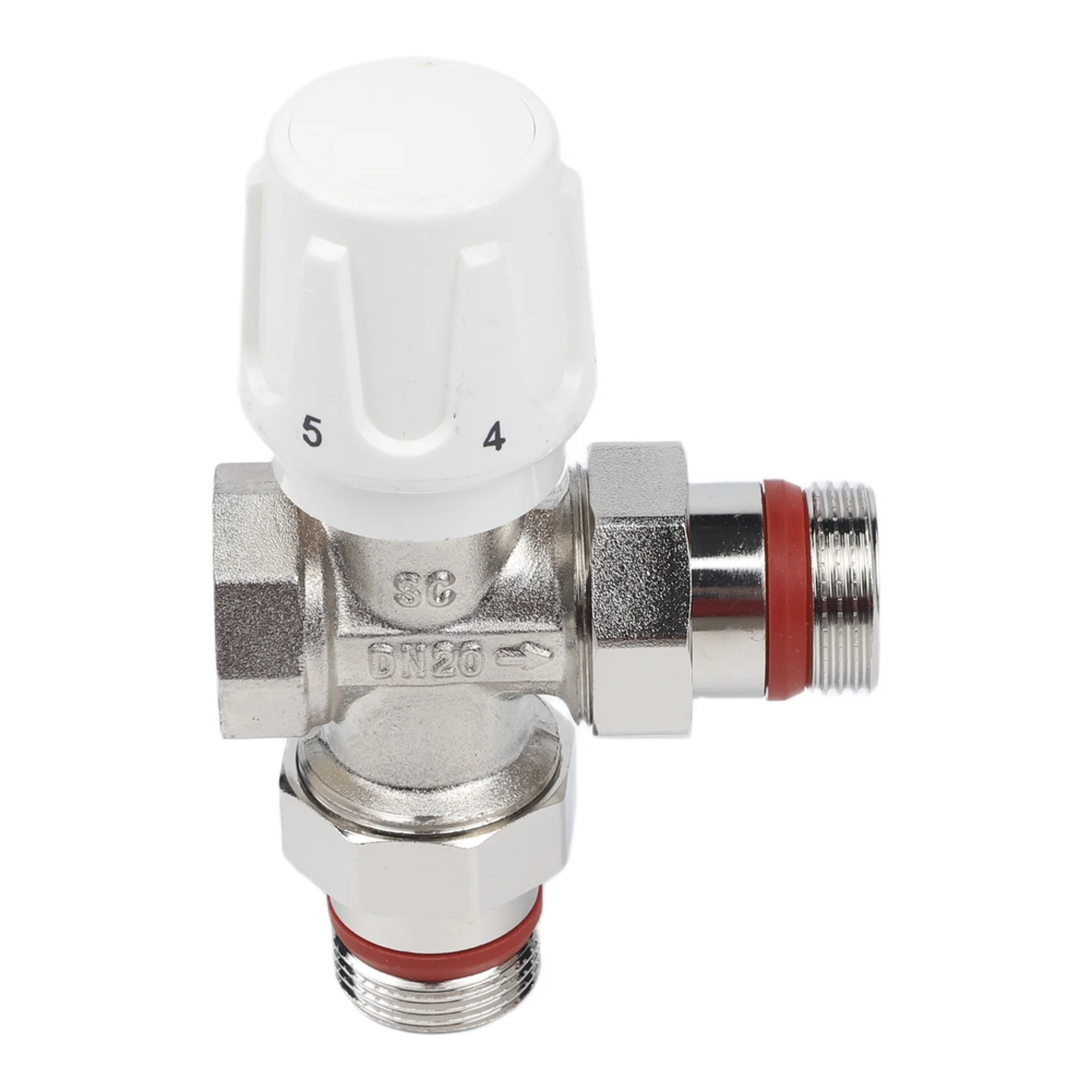 Válvula Termostática para Radiador TRV DN20 de 3 Vías, Termostato para Radiador, Válvula para Sistema de Calefacción, Control de Temperatura