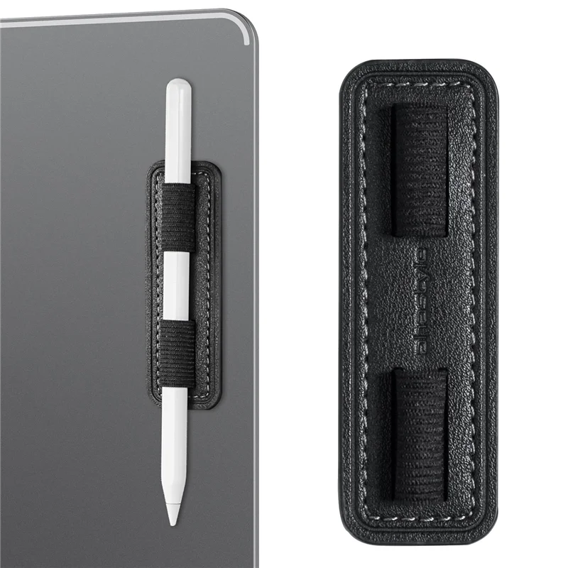 Suporte universal caneta stylus adesivo para iPad Touch Table, M-Pencil Anti-Lost Case-Preto