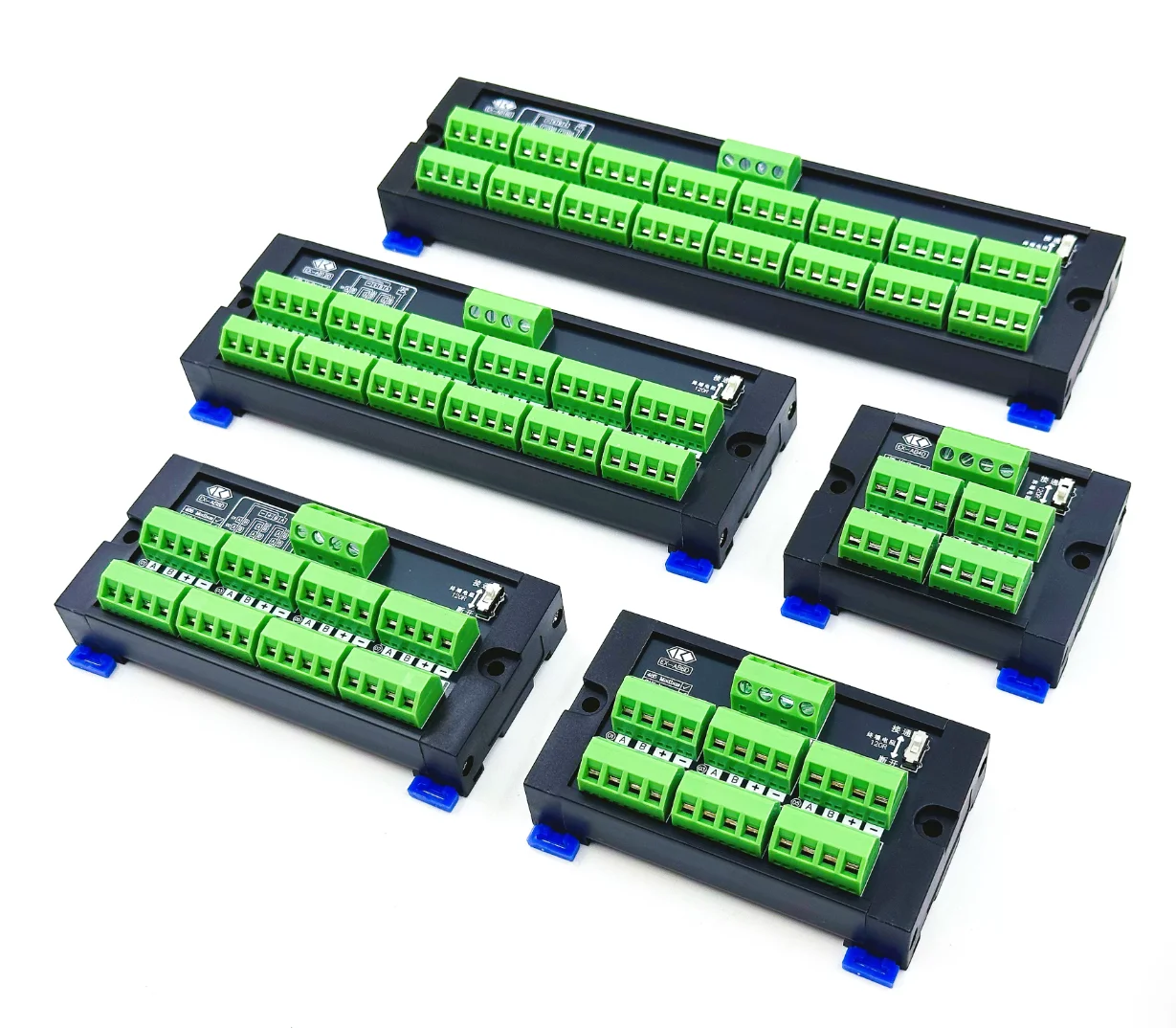 RS485 Signal Distributor Terminal Block 4 Input Multi Output Wiring Connector Power Splitter DIN Rail Mount for PLC Industrial C