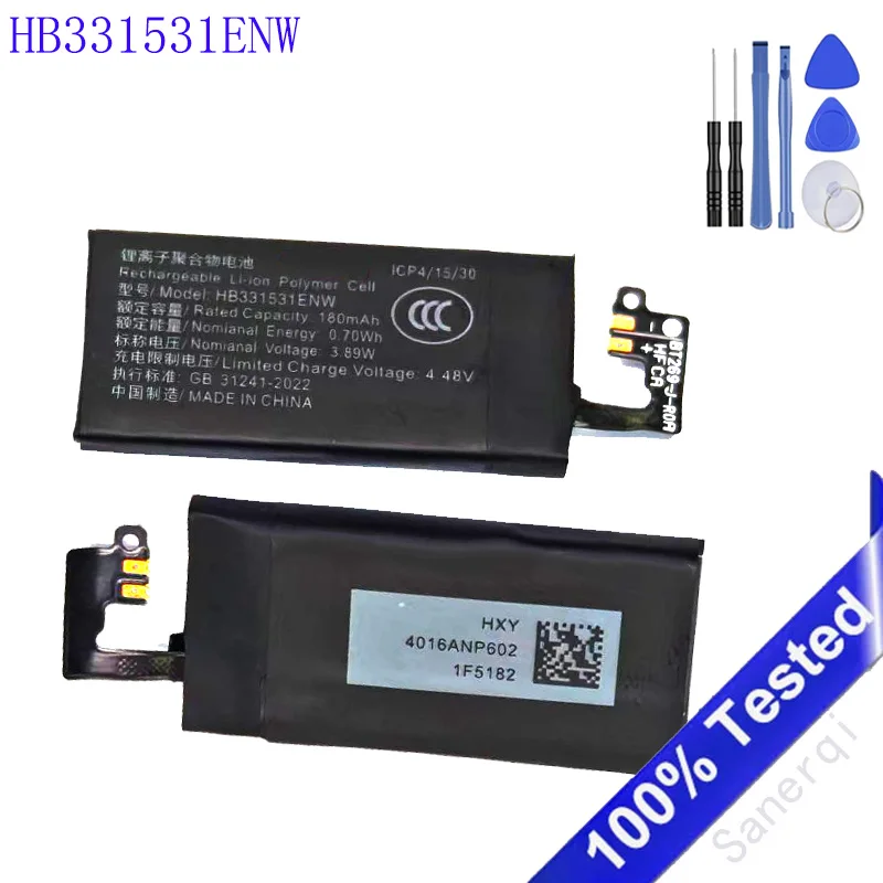 

Новый аккумулятор для Huawei Watch 9/9 NFC Smart Watch HB331531ENW Замена часов с бесплатными инструментами