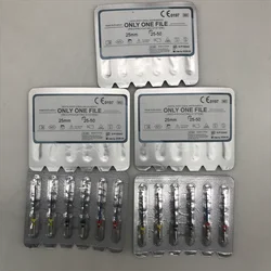 Dental Files ONLY ONE File Niti Heat Activation 25mm Assorted 25-50# with 5 Blisters