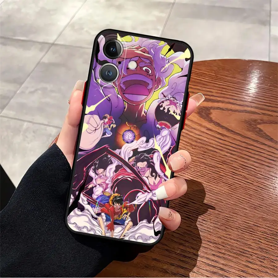 Funda para iPhone XS 12 17 Air 15 Plus 16e 13 Mini 11 17 16 Pro Max 14 Funda trasera para teléfono de una pieza Luffy avanzado