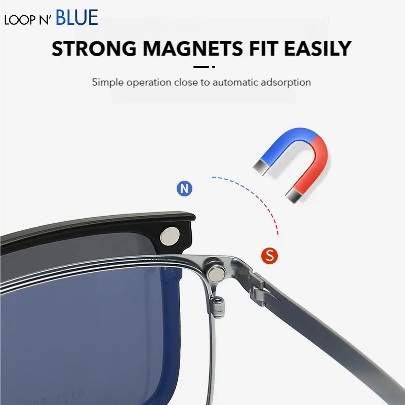 Men Magnets Clip-on Eyeglass Glasses in Trend Lunettes De Lecture Myopia Lenses to Read Eyeglasses Women's Eyepieces