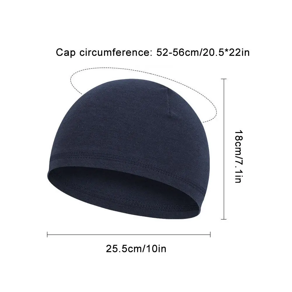 Cold Resistant Cycling Hat Lining Fleece Hat Breathable Cycling Running Cap For Outdoor Sports Winter Warm Hat