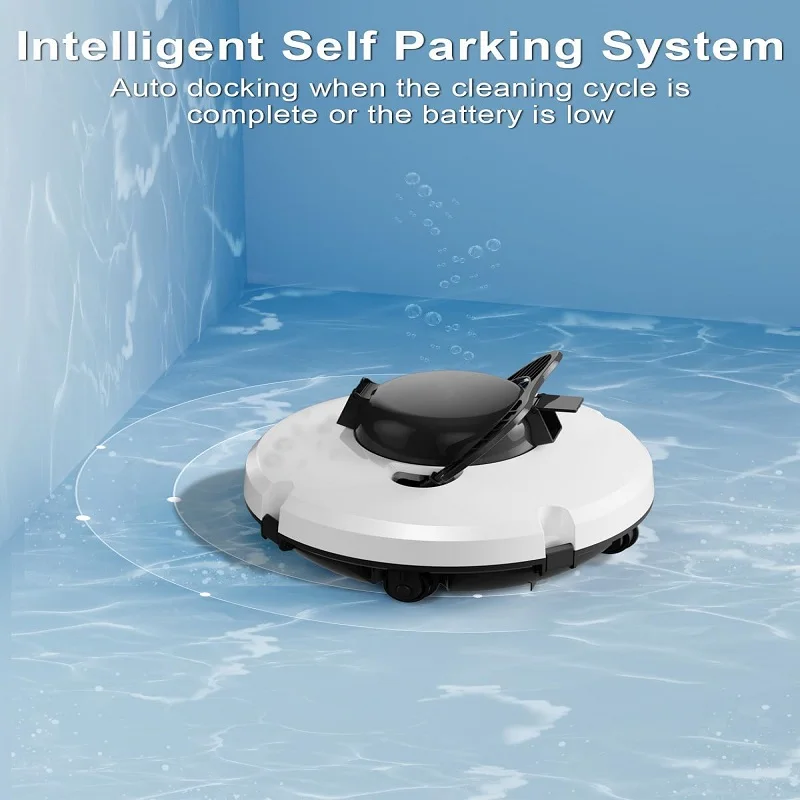 Fully Automatic Robot Pool Cleaner Intelligent Robot Pool Vacuum for Above Ground Pool Cordless Robotic Pool Cleaner Dual Motors view 4