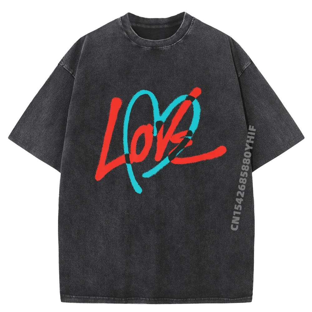 

Design John Legend Bigger Love Graffiti Men T-shirt Special Printed Tshirt Graphic Tees Cotton Male Funny Washed Tops Shirt