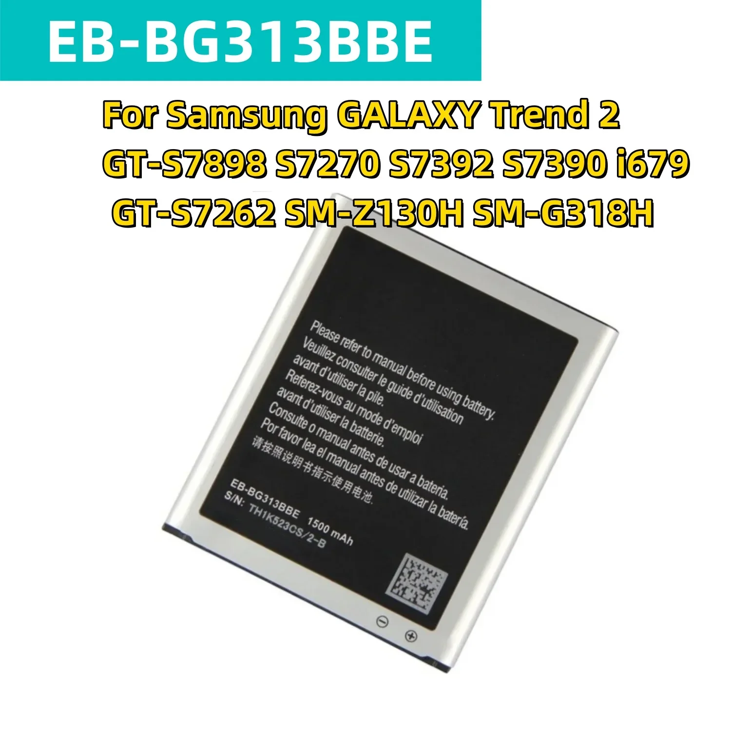 NEW Replacement Battery EB-BG313BBE For Samsung Galaxy ACE 3 4 neo Lite G313H S7272 s7898 S7562C G318H G313m J1 Mini Prime