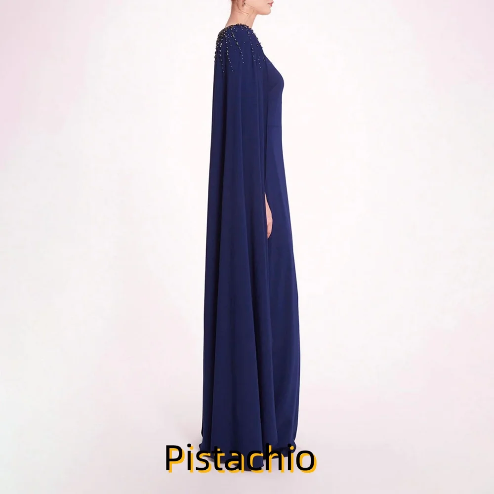 تخصيص رائعة الديكور المرأة فستان حفلة موسيقية مثير أكمام الساحرة حورية البحر الطابق طول فستان الحفلات المرأة ثوب مسائي