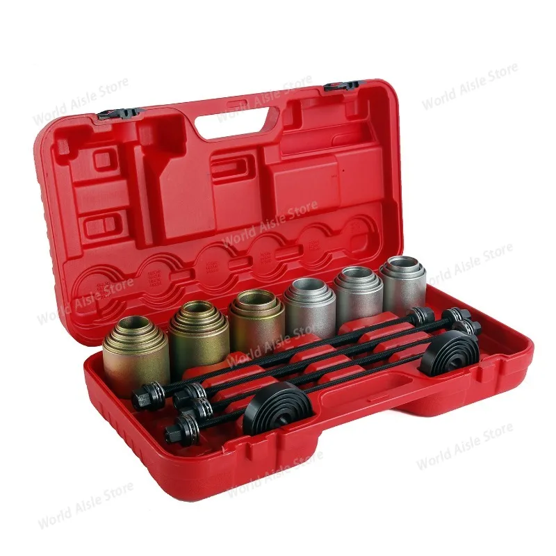 27PCS Universal Iron Sleeve and Tapered Bearing Removal/Installation Tool Kit, Chassis Bearing Disassembly Tool