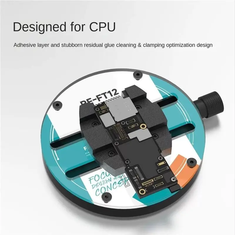 ABKP-Rotatable RF-FT12 Motherboard Clamp PCB Clamp For All Model Phones CPU Desoldering Tools