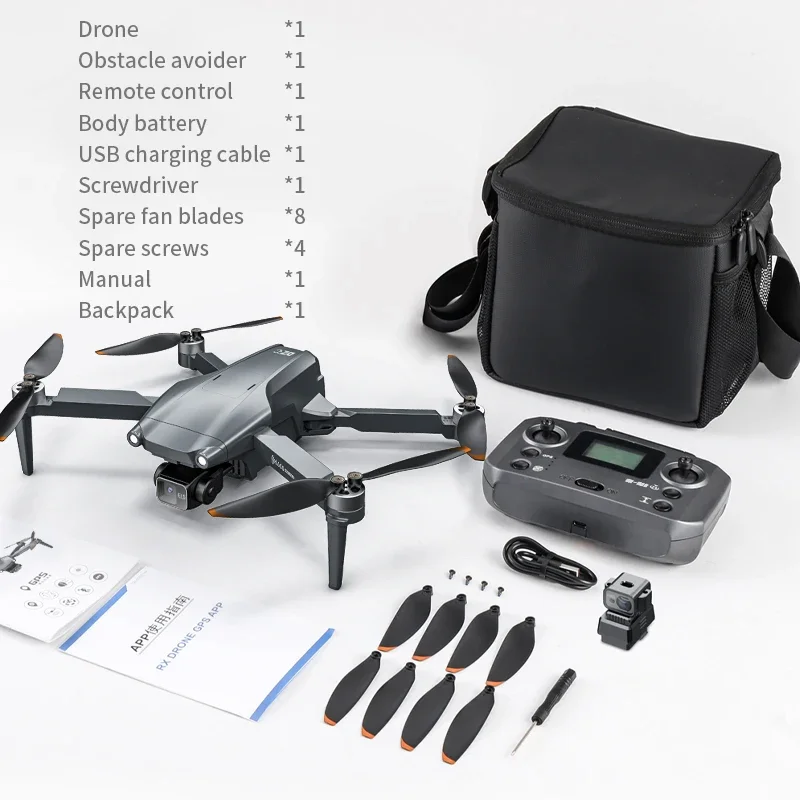 

L600pro MAX Drone 4K professionnel HD 3-Axis Self Stable Anti Shake Gimbal Intelligent 360°Laser Obstacle Avoidance Dron Toy 3KM