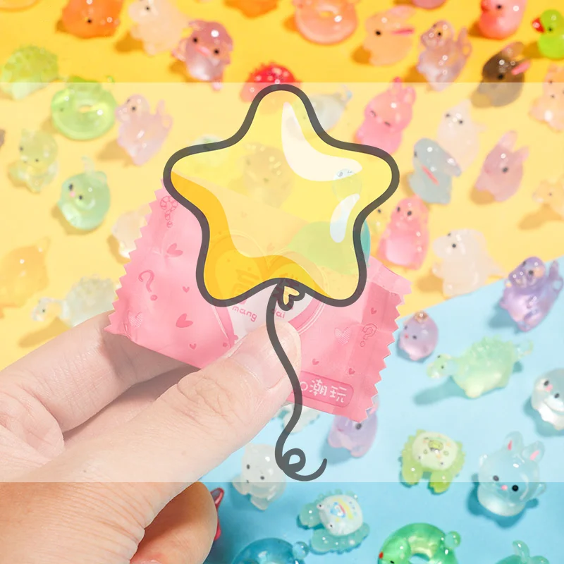 10 قطعة شخصيات حيوانات صغيرة لطيفة من الراتنج نموذج حقيبة أعمى ألعاب دمى مفاجأة الحركة أرقام للأطفال هدايا #1