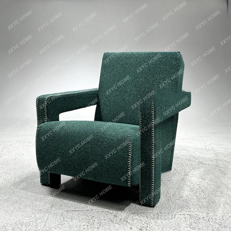 Fashionable All-Match Single Fabric Couch Designer Small Apartment Minimalist Special-Shaped Armchair Single Living Ingenuity