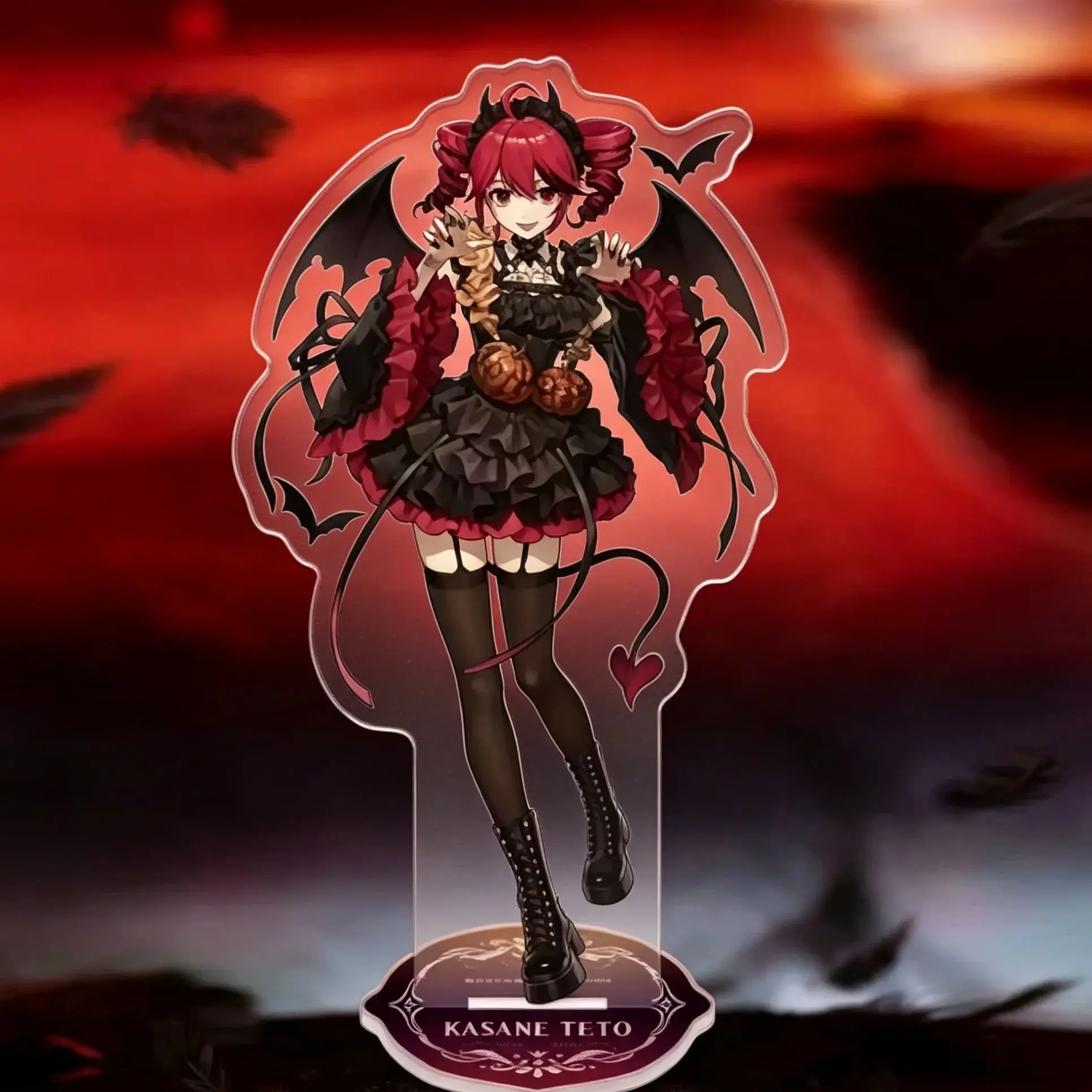 Stylish Delicate Kasane Teto Anime Figure Acrylic Stand Model Plate Desk Decor Cosplay Pendant Clothes Accessories Gifts