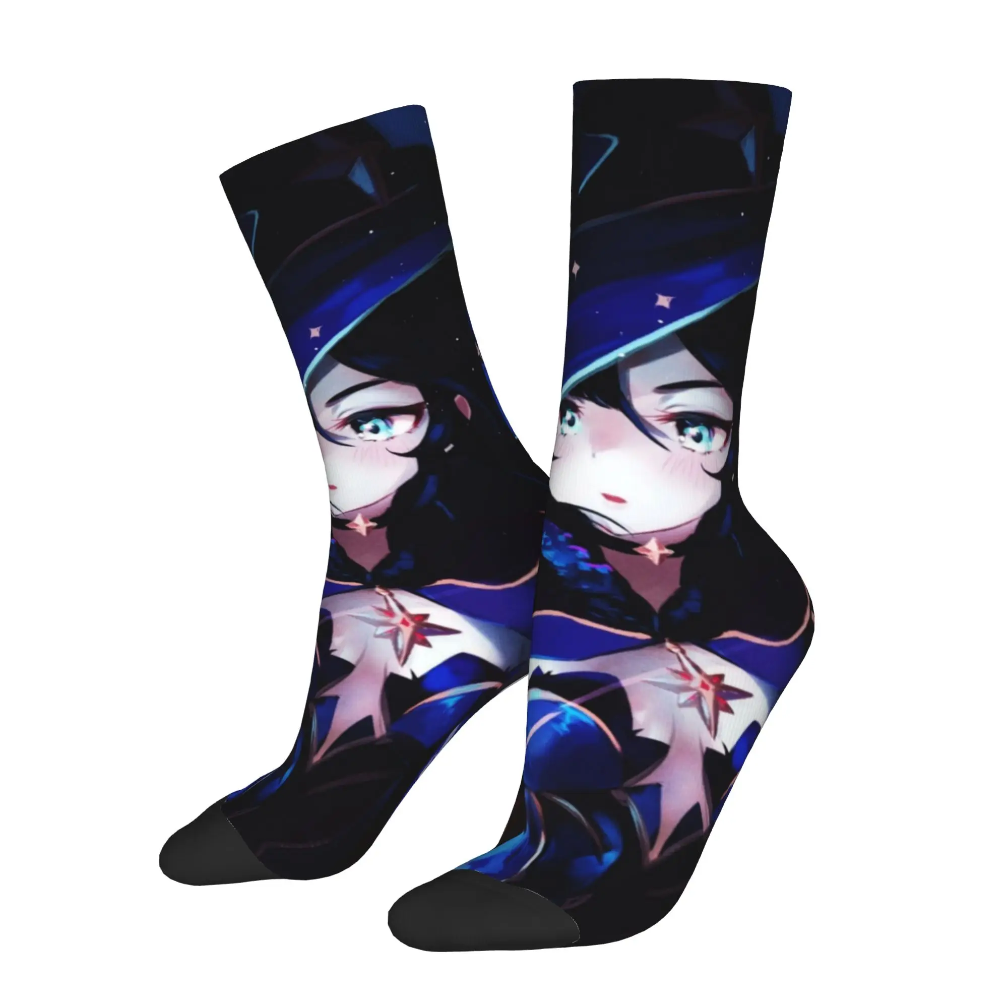 Anime G-Genshin L-Impact Men's Crew Socks Unisex Novelty Manga Kawaii  Spring Summer Autumn Winter Dress Socks