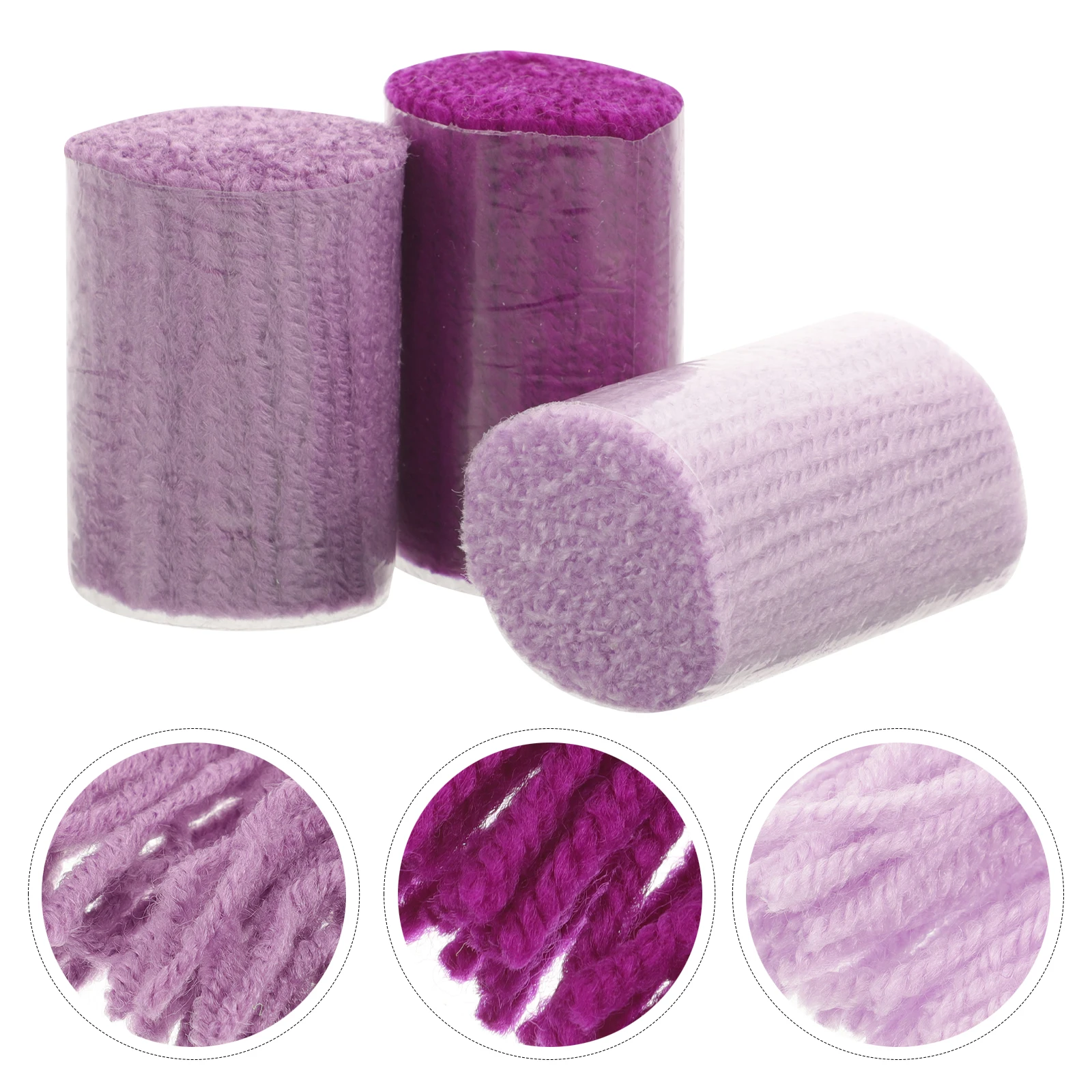 

6pcs Purple Series Pre Cut Sewing Knitting Yarn H H Made Craft made Craft Tufting Rugs Latch Hook Yarns For Blankets