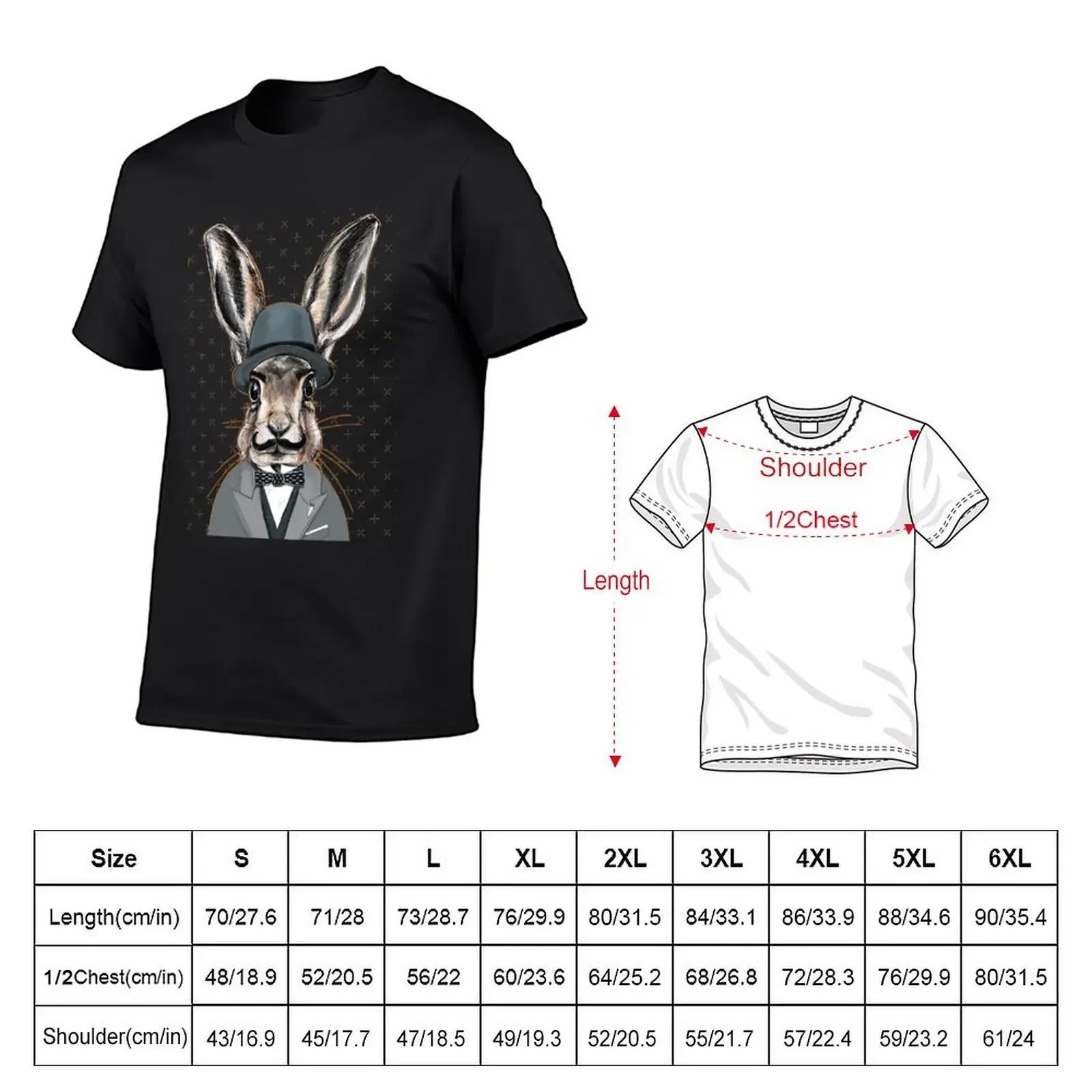 Harecule Poirot - Hercule Poirot cute hare bunny T-Shirt oversized graphic tee custom shirt slim fit t shirts for men