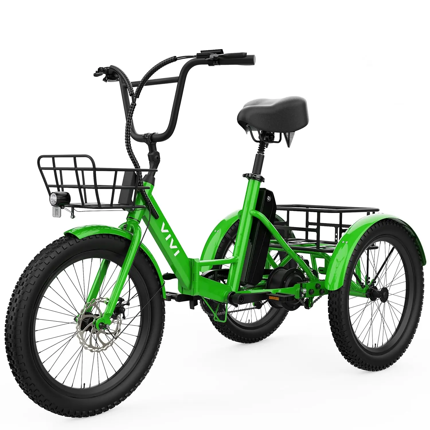 

Электрический трехколесный велосипед T01 с толстыми шинами 20" x 2.6 для взрослых, 750 Вт (пиковая мощность), складной, 20-дюймовый, 3-колесный электровелосипед, 95% готов к использованию, индивидуальная сборка