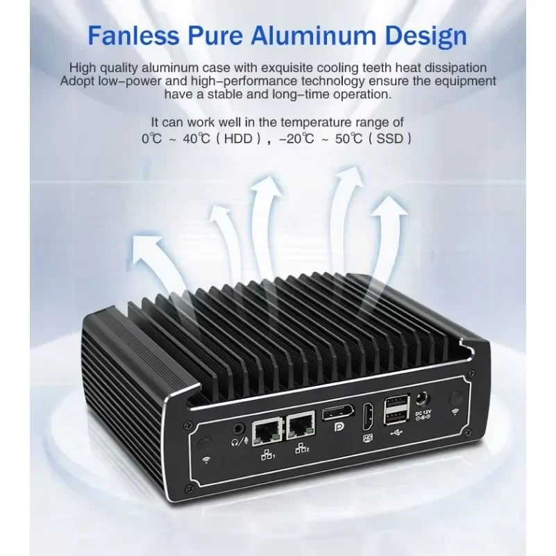 For Smallest Computer Dual LAN Nano Computer Core I7 10810U Hexa Core Fanless Mini Industrial Computer for Tpm 2.0 Windows S 11