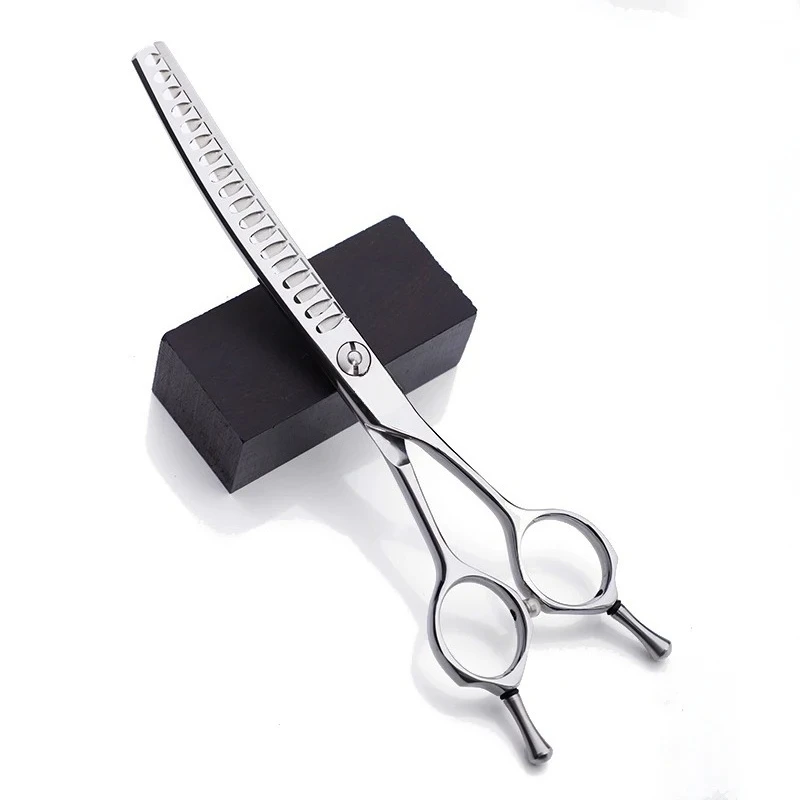 

Высокое качество 440c из нержавеющей стали 6,5 дюймов ножницы для собачьих цыплят зубы акулы филировочные ножницы изогнутые филировочные ножницы