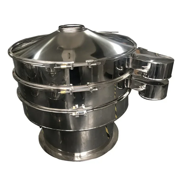 Vibrating sieve separator for impurity removal and filtration circular vibrating sieve