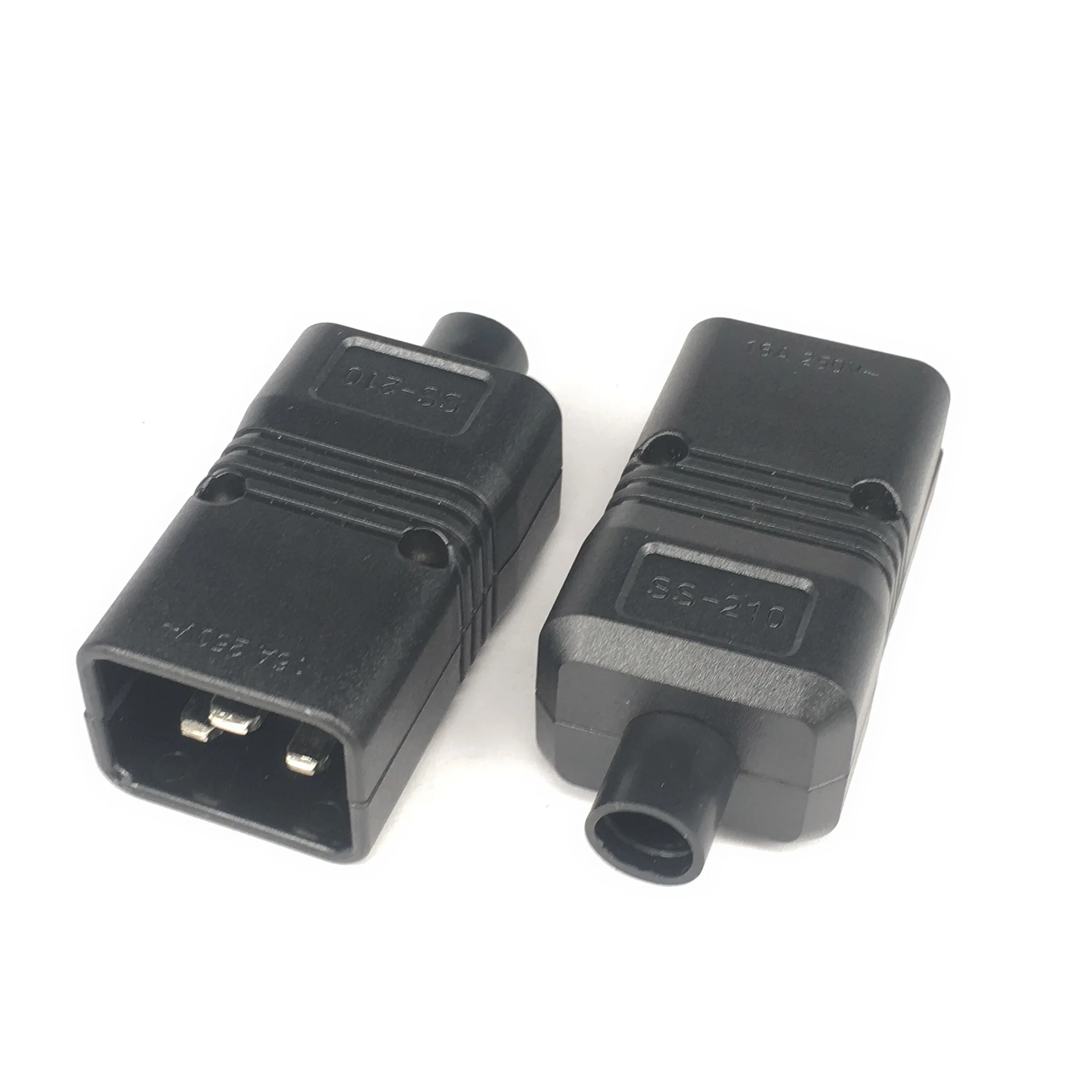 PDU/UPS Socket Standard IEC320 C19 C20 16A 250V AC Electrical Power Cable Cord Connector Removable Plug Female Male Plug Adapter