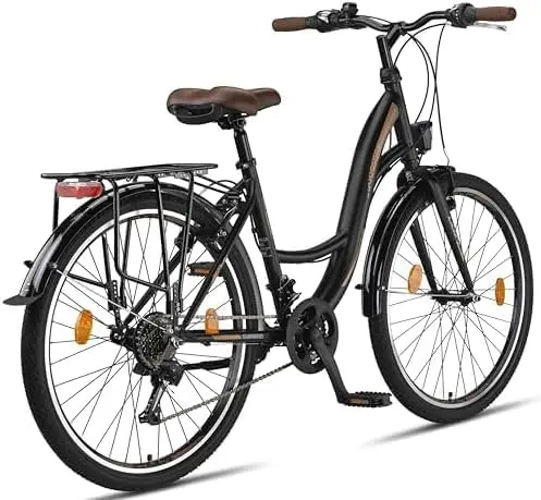 City Bike 26 Inch - Bicycle for Girls, Boys, Men and Women - 21 Speed - Holland Bike - Stella Bike