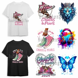 Exquisite Pattern Ironing Sticker Clothes DTF Fashion T-shirt Hoodie DIY Hot Transfer Printing Hot Sticker Waterproof