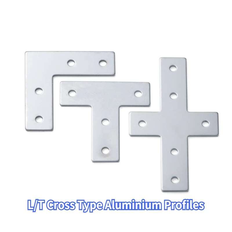 

L/T Type 3030/4040 Plate Aluminium Profiles Corner Bracket Carbon Steel Aluminum Extrusion Profile Plate Fasteners