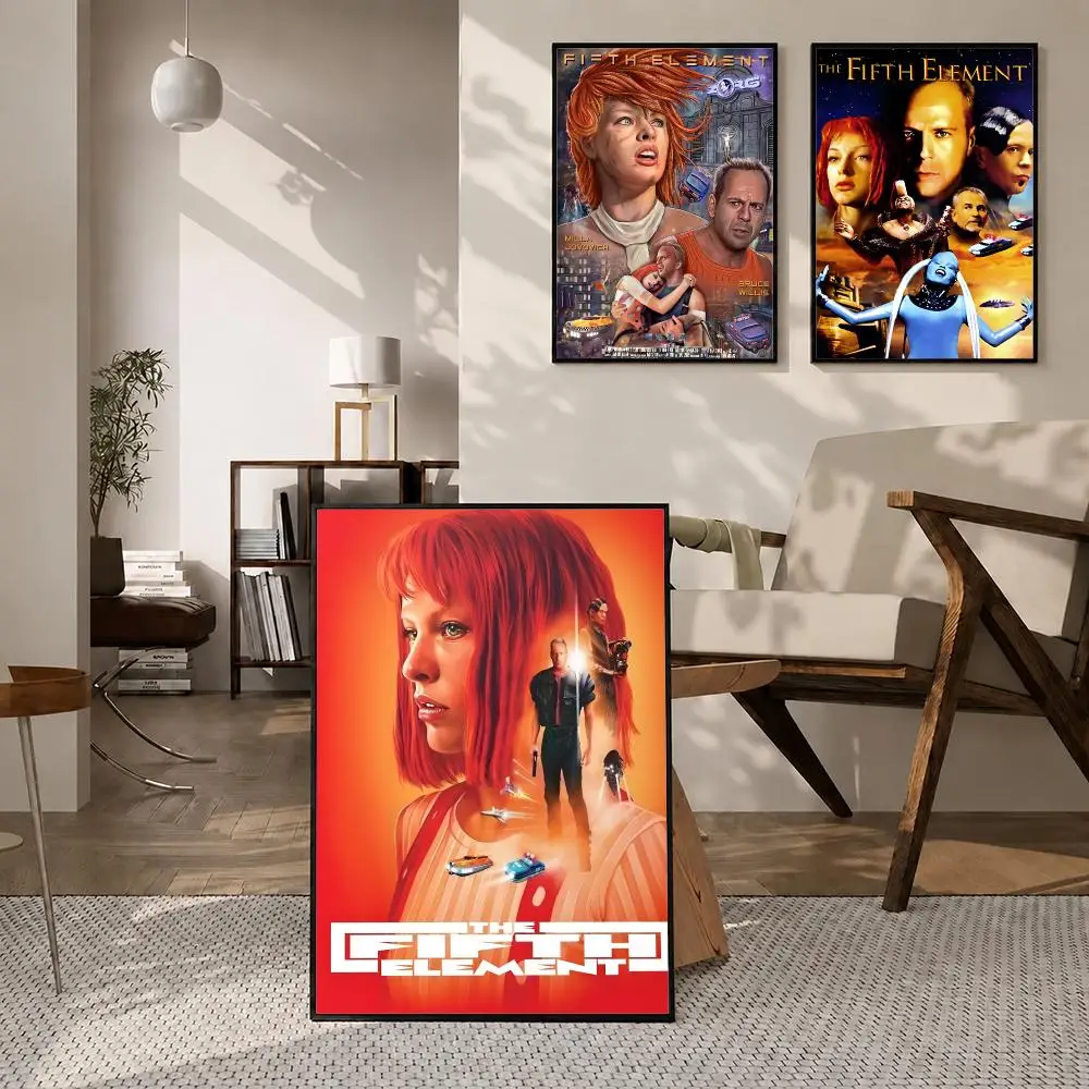 Movie The Fifth Element Poster Poster Room Wall Art Decor Waterproof Stickers For Home Bar Bedroom Decoration