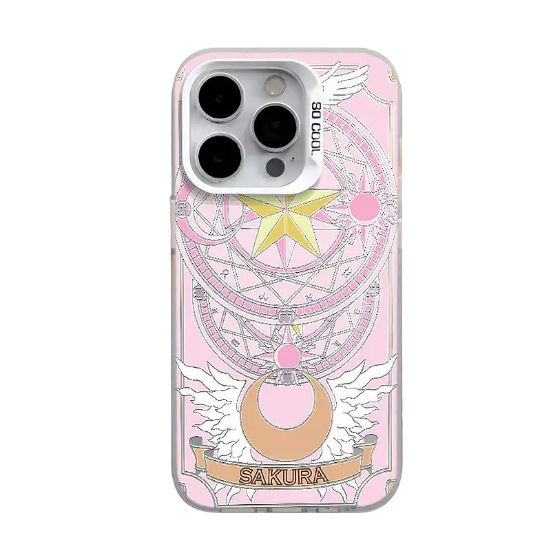Girl Card Captor Sakura CERBERUS Phone Case For iPhone 15 14 13 12 11 16 17 Pro Max Plus Cover