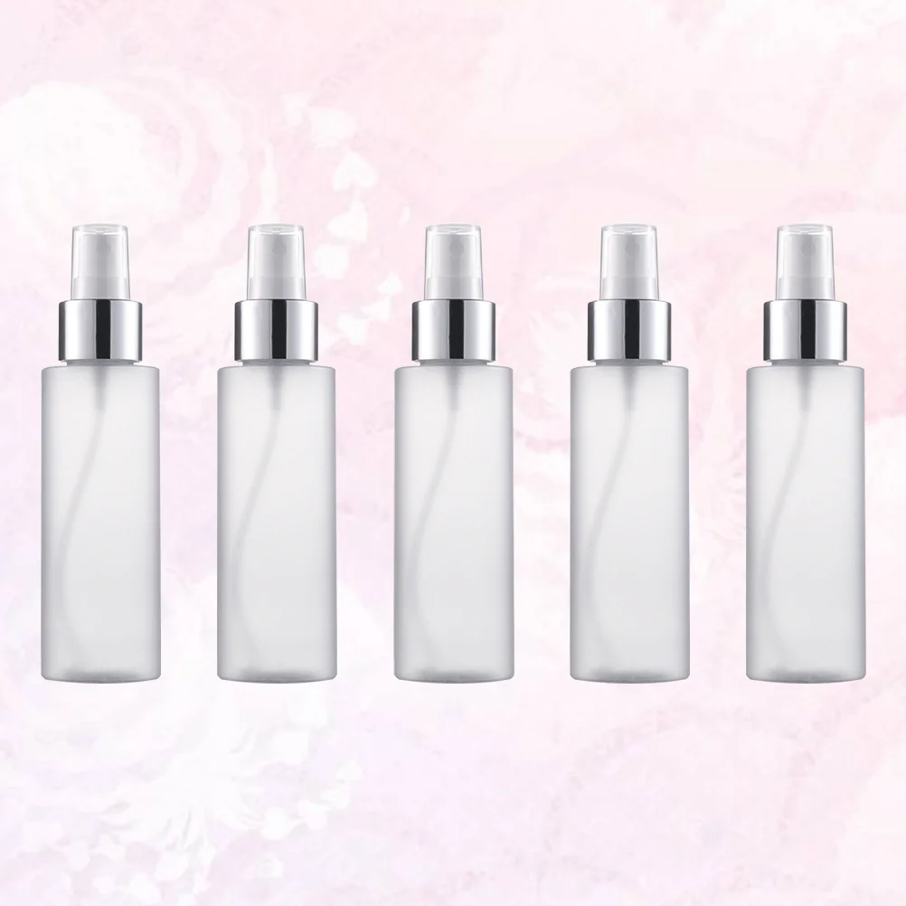 5 Pcs Spray Bottle Perfume Fine Mist Portable Container Multi-purpose Lotion Dispenser White Dispensing