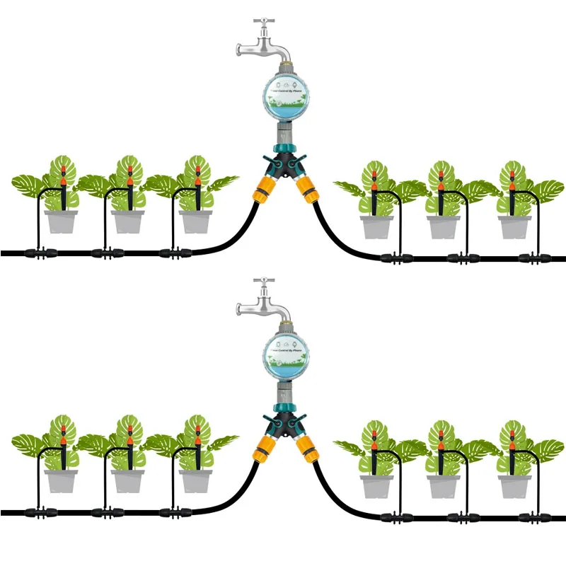 

Умный пульт дистанционного управления Wi-Fi, автоматическая система капельного орошения, спринклер для полива растений, таймер для орошения цветов, контроллер