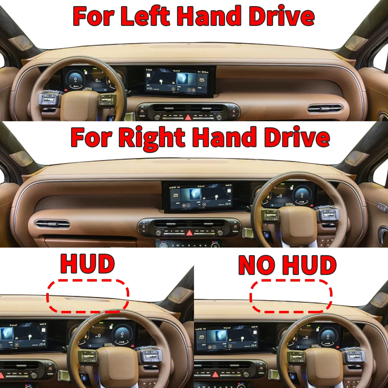 for Hyundai Palisade 2026 2027 Car Dashboard Cover Dashmat Non‑Slip Protective Dash Mat Pad Auto Accessories