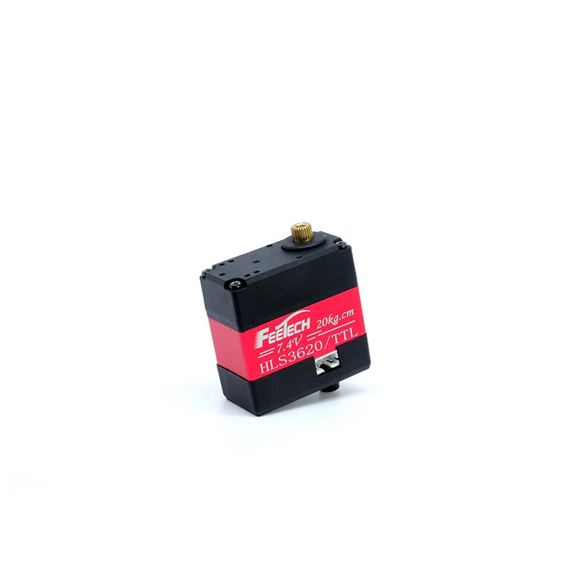 

Feetech 7,4 В 20 кг.CM HLS3620M двойной вал постоянной силы магнитный 360 TTL последовательная шина сервопривод для захвата робота