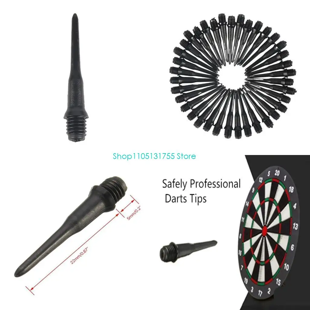 

K0EF 100 Pieces Thread Tips Plastic Tip Points Tips Shaft for Dart Shaft Part Replacement Accessory