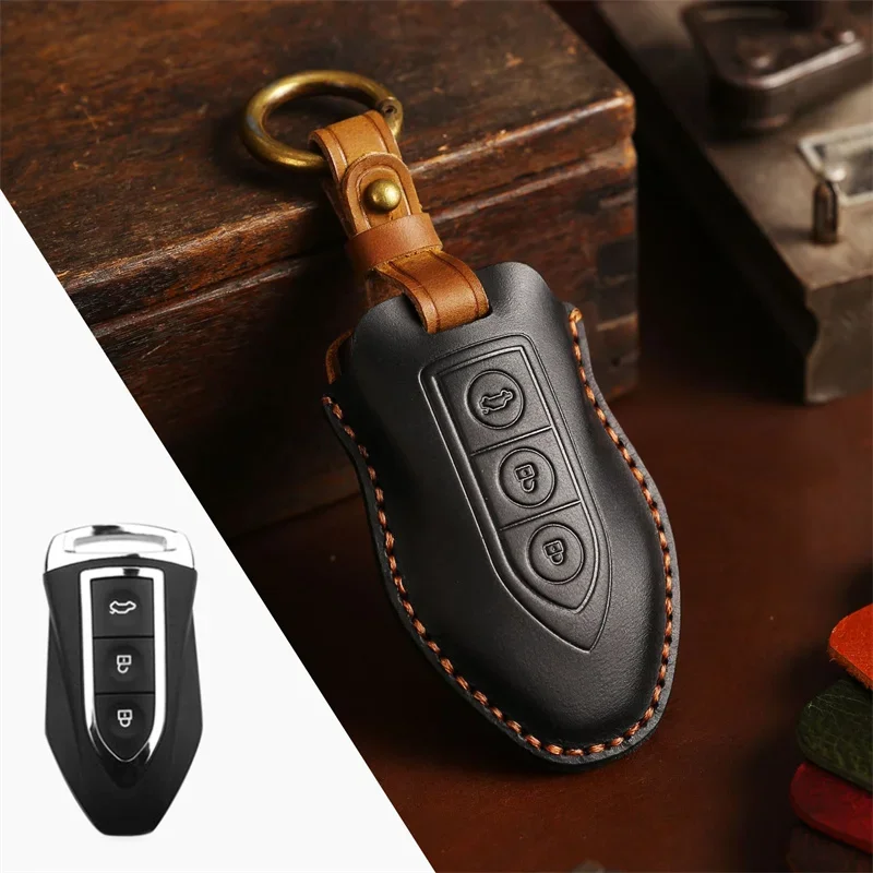 

1pc Car Key Case For Zotye T600 T700 SR7 SR9 Z700 Z500 Accessories Holder Shell Keychain Protection Car-Styling