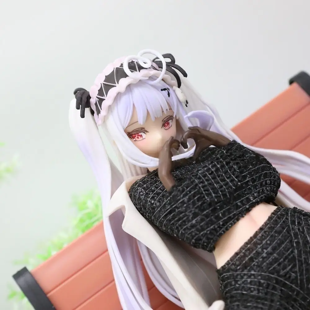 17cm contador atual chá festa tokisaki mio linda menina anime figuras de ação artesanais caso desktop decoração ornamento presente