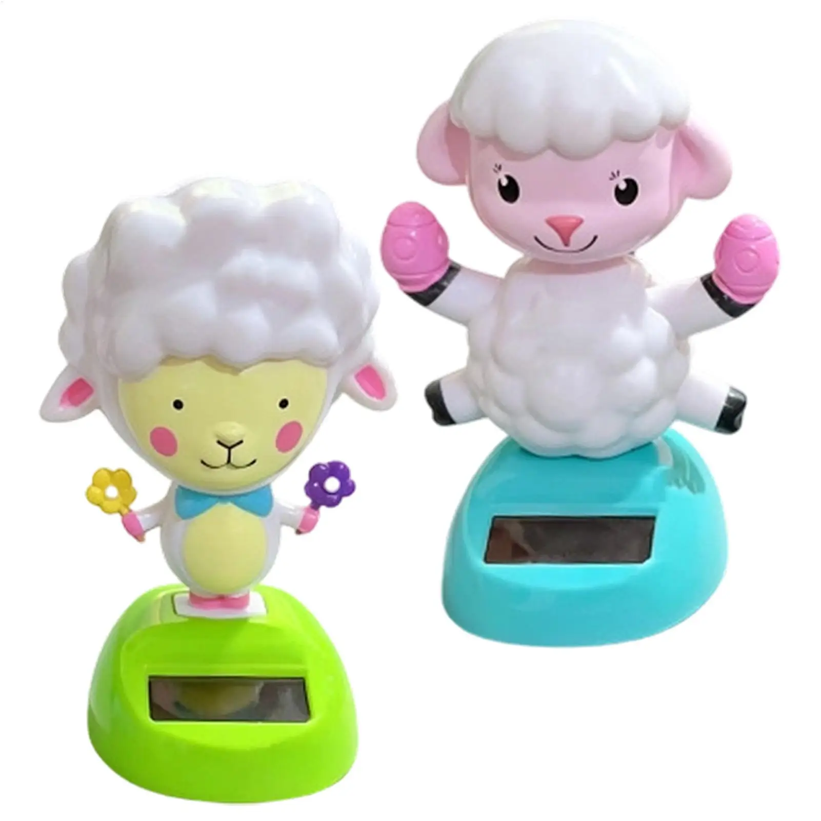1PC Car Decoration Solar Energy Decoration Shaking Head Doll Cartoon SharShape Decoration Gift Creative Car Interior Automotive